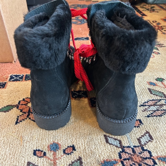 J.Crew Nordic boots in Leather with Shearling Upper F8444 SIZE 8 - Picture 3 of 9